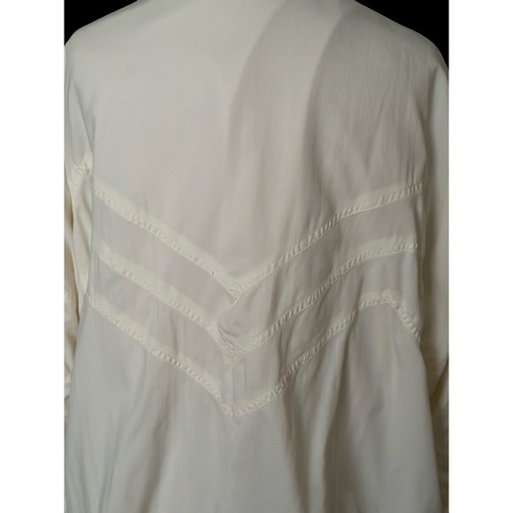 Bally Vtg Full Zip Jacket Windbreaker Womens Sz XL Ivory Soft Cotton Logo Lining - Picture 8 of 14